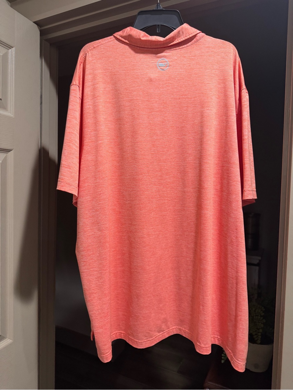 Men's Vinyard Vines Performance Polo Shirt - Coral Heather